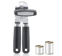 Manual Can Openers, Heavy Duty Can Opener Manual, 3-in-1 Kitchen Stainless Steel Handheld Strong Bottle Opener Smooth Edge for Kitchen Seniors Women