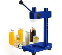 Manual Can Sealer Machine, Handheld Tin Can Seamer, Adjustable Height for Various Cup Sizes, Leak-Proof Beverage Sealing Tool