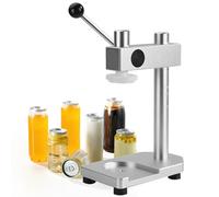 Manual Can Sealer Machine, Handheld Tin Can Seamer, Adjustable Height for Various Cup Sizes, Leak-Proof Beverage Sealing Tool