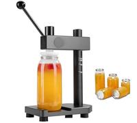 Manual Can Sealer Machine, Quick 1-2 Second Seal, Height Adjustable, Ideal for Sealing Plastic Cans in Beverage Shops for Boba, Bubble Tea, Smoothie & Iced Coffee