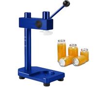 Manual Can Sealer Machine, Quick 1-2 Second Seal, Height Adjustable, Ideal for Sealing Plastic Cans in Beverage Shops for Boba, Bubble Tea, Smoothie & Iced Coffee