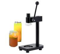 Manual Can Sealer with 100 Cans/Min Vacuum Can Sealing Machine, Diam 55mm, for Jars with Height Less Than 6.69", Beer, Juice, Coffee & Soda BLACK