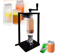 Manual Can Sealer with Adjustable Height, Fixed Base for Secure Sealing, Ideal for Home and Commercial Use in Preserving Foods