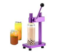 Manual Can Sealer with Vacuum Function, Hand Operated Tin Sealing Machine for 55mm Lids, Seals Up to 20 Cans Per Minute, Fits Jars Under 6.69 Inch Height