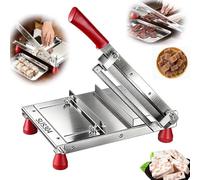Manual Candy Slicer with 30Cr13 Steel Blades, Adjustable 1-55mm Thickness, for Turkish Delight, Nougat, Beef Jerky, Home Baking, Small Commercial Use