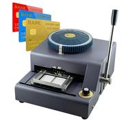 Manual Card Embosser for PVC, Handheld Stamping Machine for Raised Letters on VIP ID Membership Cards, Durable Desktop Tool for Embossing
