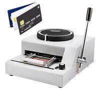 Manual Card Embossing Machine, Credit Card Embosser Stamper, 72 Character Card Embosser for PVC Card Credit ID VIP, Two Kinds Of Spacing Can Be Adjusted
