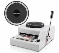 Manual Card Embossing Machine - PVC Card Embosser for Gift, Credit, VIP, ID, and Membership Cards with 72 Characters