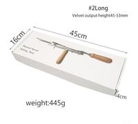 Manual Carpet Tufting Tool Kit for Rug Making - Adjustable Stainless Steel & Wooden Handle Handheld Craft Machine for Home Handmade, Beginner Starter Project(Long)