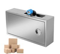Manual Carton Sealer Machine, 2.5cm Tape Box Packing Dispenser | Steel-framed desktop unit weighing 4kg, sized 36.8x10.5x20.3cm to fit compact packing stations