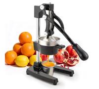 Manual Cast Iron Juicer, Commercial Lemon Squeezer, Professional Citrus Juicer, Ideal for Extracting Juice From Lemons, Oranges, and Grapefruits. Easy to Clean. (Black)