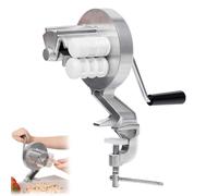 Manual Cavatelli Pasta Maker with Roller Table Clamp for Macaroni | Manual Pasta Maker with Stable Clamp and Detachable Crank for Easy Home Cooking and Cleaning Fresh Pasta
