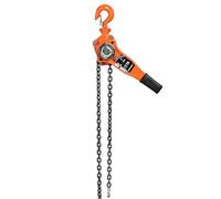 Manual Chain Block, 1.5T Capacity, Heavy Duty Manganese Steel Hand Chain Hoist, Ratchet Design for Construction, Warehouse, Automotive
