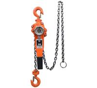 Manual Chain Hoist 0.75-9 Ton Capacity 1.5T Lever Block With 360° Swivel Hook Heavy-Duty Lever Crane For Tractor & Pulley 1.5M Chain Ideal For Lifting & Rigging (3T With 6M Chain ),3T With 6M Chain