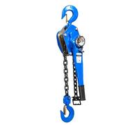 Manual Chain Hoist for Heavy Lifting, Durable Hand Operated Crane with Wire Rope Tightener, Ideal for Construction, Warehouses, and Automotive Work