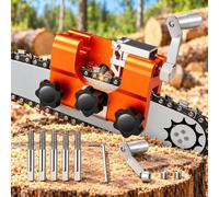 Manual Chainsaw Chain Sharpener, for Bosch UniversalChain18V-40 | Compact manual chain sharpening tool with 5 grinding heads, guided adjustment and firm chain support for routine maintenance.
