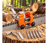 Manual Chainsaw Chain Sharpening Tool, for Bosch AdvancedChain36 | Hand-operated chain sharpening tool with secure clamp, compact body and grinding heads for routine cutter care.