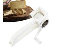 Manual cheeseShredder - 8.1x3.3in Rotary Grater with Handle, Stainless Steel Kitchen Tool, Comfortable Ergonomic Design | Food Grating Tool for cheeseChocolate Ginger Vegetables and Cooking Use