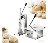 Manual Chinese Bun Maker, Semi-Automatic Operation, Stainless Steel, High Efficiency for Home and Commercial Use, 400-500 Buns per Hour