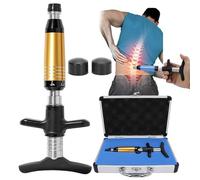 Manual Chiropractic Activator, 6 Levels Adjustable (50-300N Force), for Scoliosis, Thoracic Spine, Cervical Spine Problems(Gold)