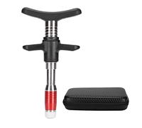 Manual Chiropractor, 10 Speed Controlled Single Head Chiropractor, Portable Chiropractic Adjustment Tool for Muscle Relaxation(Red)