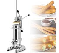 Manual Churro Maker Kit with 5 Molds, Stainless Steel Latin Donut Machine for Restaurants and Bakeries