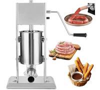 Manual Churro Maker Machine, 3L/5L/7L/10L Commercial Spanish Donut Churrera with 4 Nozzles & 5 Tubes, Latin Fruit Jam Filler for Restaurants & Cafeterias 3L