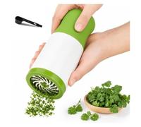 Manual Cilantro Chopper Herb Grinder with Sharp Stainless Steel Blades