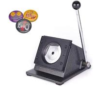 Manual Circle Punch Cutter, Badge Maker, 25mm-75mm Round Graphic Die Cutting Machine for Badge Making, Metal Desktop Punch for Card and Button Creation