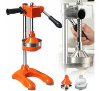 Manual Citrus Juicer, Cast Iron & Stainless Steel, Easy-Clean Reamer for Oranges, Lemons, Limes - Heavy Duty Juicing Tool