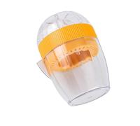 Manual Citrus Juicer - Efficient & Easy-to-Use Lemon Squeezer with Lid, Fruit Press Tool for Oranges, Limes, and More, Compact Design(Yellow)