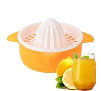 Manual Citrus Juicer - Hand Press Squeezer, Built-In Bowl Strainer | Orange Lime Lemon Juicing Tool Fresh Drinks, Easy Cleanup, Compact Kitchen Gadget for Daily Use, No Power Needed, BPA-frre