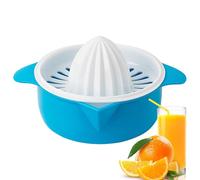 Manual Citrus Juicer - Hand Press Squeezer, Built-In Bowl Strainer | Orange Lime Lemon Juicing Tool Fresh Drinks, Easy Cleanup, Compact Kitchen Gadget for Daily Use, No Power Needed, BPA-frre