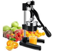 Manual Citrus Juicer - Heavy Duty, Stainless Steel for Easy Juicing of Oranges, Pomegranates, Dragon Fruits, and Watermelons