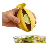 Manual Citrus Juicer - Portable Hand Press Fruit Squeezer, Flexible Silicone Juice Extractor With Spill Reducing Design For Lemon Lime Orange And Cocktail Preparation