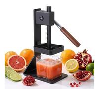 Manual Citrus Juicer Press with Anti-slip Base, Heavy-Duty Hand Fruit Squeezer, Quick Juice/Easy To Clean for Home Commercial Cafe Restaurant Bar black
