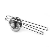 Manual Citrus Juicer Stainless Steel Hand Press Lemon Squeezer Heavy Duty Fruit Extractor for Kitchen Bar Silver 30x10.5cm
