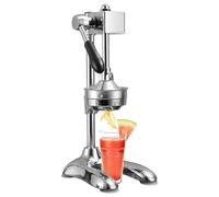Manual Citrus Juicer - Stainless Steel Lemon and Orange Juicer with Dual Juicing Molds, Quick Juicing in 3 Seconds, Ideal for Home and Restaurant Use