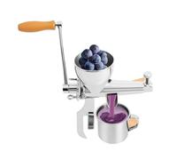 Manual Citrus Juicer with Stainless Steel Extractor and Mechanical Crank for Fruits and Berries