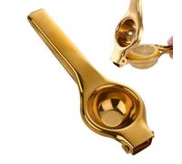 Manual Citrus Squeezer - Portable Lemon Squeezer | Stainless Steel Lemon Squeezer for Lemons, Limes, Small Citrus, Kitchen Tool Fresh Juice, Smoothies, Cocktails, Pastry,