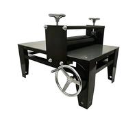 Manual Clay Slab Roller with Chain Drive, Adjustable Height for Ceramic Workshops, Schools, Home Artists