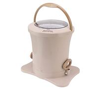 Manual Clothes Dehydrator, Ergonomic Design Manual Dewatering Machine Easy To Use 2500RPM Hand Pull Rope for Dormitory (Apricot)