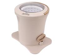 Manual Clothes Dryer, Wear-resistant Manual Dewatering Machine ABS PP 2500 Rpm Hand Pull Rope Ergonomic Design for Home Use (Apricot)