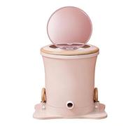 Manual Clothes Wringer With handle Portable Clothes Spinner Wringer Nonelectric Laundry Dryer Small Pull Rope Foot Pedal Hand Crank Spin Dryer for Camping School Apartment Dorm(Natural)
