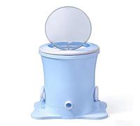 Manual Clothes Wringer With handle Portable Clothes Spinner Wringer Nonelectric Laundry Dryer Small Pull Rope Foot Pedal Hand Crank Spin Dryer for Camping School Apartment Dorm(Blue)