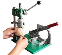 Manual Coconut Cutter Machine, Vertical Hole Opening Machine, Manual Fresh Young Coconut Opener Peeler Tool, Lever Handle, Adjustable Height, for Hospitality and Food Service Industries SingleHandle