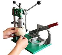 Manual Coconut Cutter Machine, Vertical Hole Opening Machine, Manual Fresh Young Coconut Opener Peeler Tool, Lever Handle, Adjustable Height, for Hospitality and Food Service Industries ThreeHandles