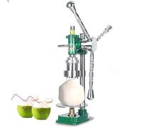 Manual Coconut Hole Opener with Mechanical Lever Press, Sturdy Stainless Steel for Easy Beverage and Restaurant Use