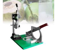 Manual Coconut Opener Machine, Stainless Steel Desktop Cutter for Coconuts, Peeling and Opening Tool with 3 Handles