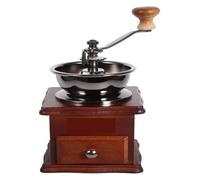 Manual Coffee and Spice Grinder,Retro Classical Bean Wooden Manul Hand Crank Maker Professional Barista Home Coffeeware